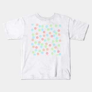 Colorful polka dots abstract background Kids T-Shirt